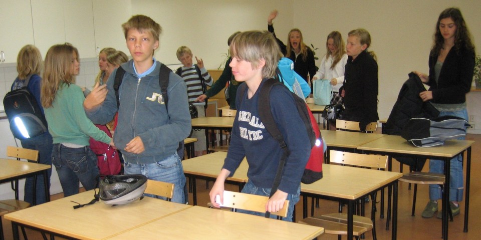 6TO AÑO DE LA ESCUELA DE BJÖRNÄS, NACKA, ESTOCOLMO